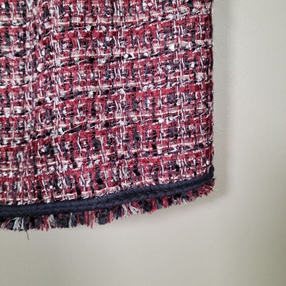 Talbots Textured Plaid Pencil Skirt Sz 6P - Picture 4 of 9